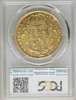 1693年 英国 ウィリアム＆メアリー 5ギニー金貨 PCGS AU55