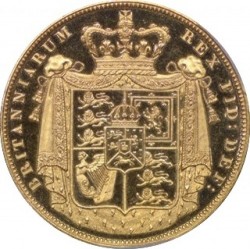 Deep Cameo PCGS3番目の最高級 1826年 英国 ジョージ4世 2ポンドプルーフ金貨 PCGS PR64DCAM