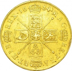 レア 1684年 英国 チャールズ2世 5ギニー金貨 GVF
