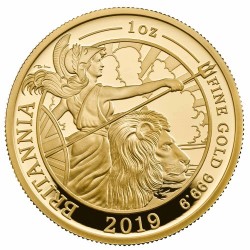 2019年 英国 プレミアム・ブリタニア プルーフ金貨6コインセット