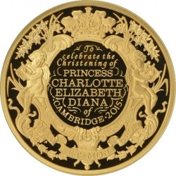 発行25枚 2015年 英国 シャーロット王女 洗礼記念 500ポンド金貨 NGC GEM PROOF