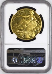 1908年 オーストリア 100コロナ金貨 雲上の女神 NGC PF62