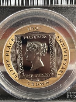 3が日だけ販売 1990年 マン島 ペニーブラック1オンスハイリリーフ金貨 PCGS GEM Proof