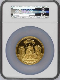大型メダルでウルトラカメオ！！1887年ヴィクトリア・ゴールデンジュビリーの大型ゴールドメダル NGC PF63UC