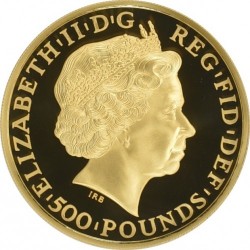 最後の一枚 2014年 英国 ブリタニア ハイリリーフプルーフ５オンス金貨 NGC PF70 Ultra Cameo