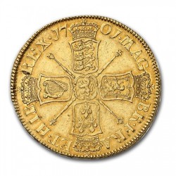 1701年 英国 ウィリアム3世 5ギニー金貨 NGC AU58 1701年 英国 ウィリアム3世 5ギニー金貨 NGC AU58