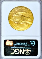 滅多に出ない 1907年 米国 セントゴーデンズ ハイリリーフ金貨 NGC PF65