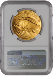 1907年 米国 セントゴーデンズ ハイリリーフ金貨 NGC PF65+