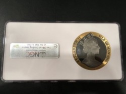 1990年 マン島 ペニーブラック5オンス (155.5グラム) 金貨 NGC PF66UC