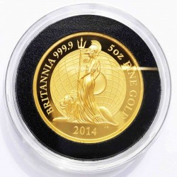2014 英国 プレミアム・ブリタニア 5オンスプルーフ金貨