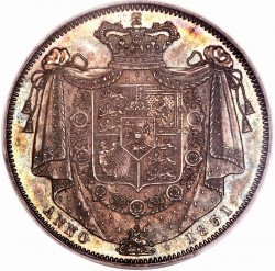 1831年 英国 ウィリアム4世 プルーフクラウン銀貨 PCGS PR63