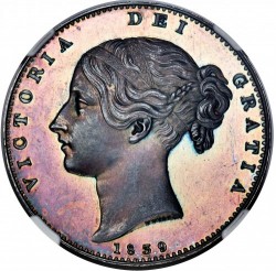 1839 英国 ヤング・ヴィクトリア プルーフクラウン銀貨 NGC PF64 CAMEO