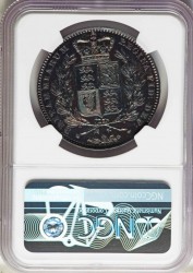 1839 英国 ヤング・ヴィクトリア プルーフクラウン銀貨 NGC PF64 CAMEO