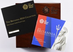 この価格では絶対買えない！ 2014年 英国 ブリタニア 5オンスプルーフ金貨  NGC PF70UC