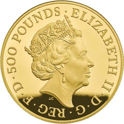 2019年 英国 クイーンズ・ビースト エアレー 5オンスプルーフ金貨