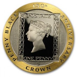1990年 マン島 ペニーブラック5オンス (155.5グラム) 金貨