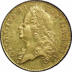 激レア 1748年 英国 ジョージ2世 5ギニー金貨 PCGS MS62