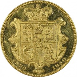 激レア 試鋳貨 パターン 1830年 英国 ウィリアム4世 2nd Bust パターン (Pattern) プルーフ ソブリン金貨 PCGS PR63DCAM