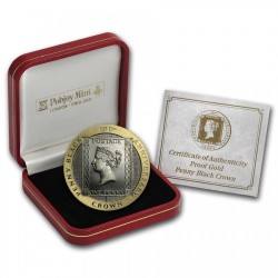 1990年 マン島 ペニーブラック1オンス (31.1グラム) 金貨