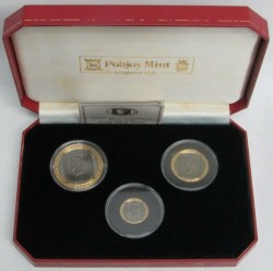 3枚セット滅多に出てこない 1990年 マン島 ペニーブラック 金貨3枚セット