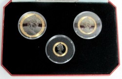 3枚セット滅多に出てこない 1990年 マン島 ペニーブラック 金貨3枚セット