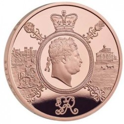 ジョージ3世没後初の金貨 2020年 英国 ジョージ3世没200年記念 5ポンドプルーフ金貨