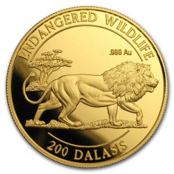 1996年ガンビア ライオン 1オンスプルーフ金貨