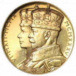 1935年 英国 ジョージ5世 シルバージュビリー 123グラム大型ゴールドメダル 1935年 英国 ジョージ5世 シルバージュビリー 123グラム大型ゴールドメダル