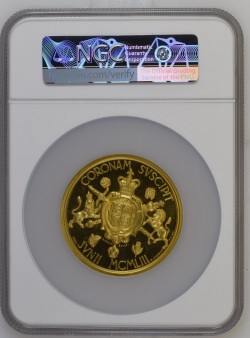 純金113.42グラム 鑑定品これのみ！ 1953年 英国 エリザベス2世 即位記念 ゴールドメダル NGC MS65