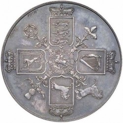 1820年 英国 ジョージ3世 Pattern（試作貨・試鋳貨）クラウン銀貨 NGC PF62