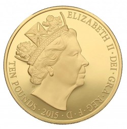 2015年 英国 最高即位記念 5ozプルーフ金貨