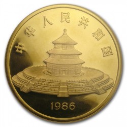 1986年 中国 パンダ 12オンスプルーフ金貨 NGC PF68UC