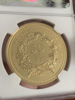 鋳造6枚 2006年 スイス パターン(Pattern) 50フラン金貨 NGC PF66UC