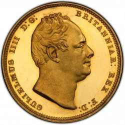 1831年 英国 ウィリアム4世 2ポンドプルーフ金貨 PCGS PR64DCAM 1831年 英国 ウィリアム4世 2ポンドプルーフ金貨 PCGS PR64DCAM