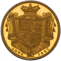 1831年 英国 ウィリアム4世 2ポンドプルーフ金貨 PCGS PR64DCAM