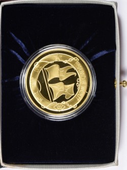 1998年 英国 ロイヤルミント公式 タイタニック号記念 5オンスゴールドメダル