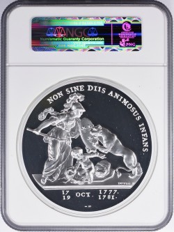 1776年 (2015年リストライク) フランス リベリタス・アメリカーナ 1キロプルーフ銀貨 NGC PF70UC