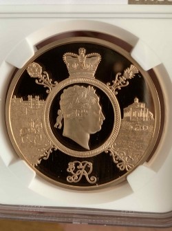 2020年 英国 ジョージ3世没200年記念 5ポンドプルーフ金貨 NGC PF70UC 