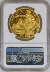 1908年 オーストリア 100コロナ金貨 雲上の女神 NGC PF62 CAMEO