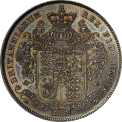 高鑑定 1826年 英国 ジョージ4世プルーフクラウン銀貨 NGC PF63