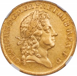 1716年 英国 ジョージ1世 5ギニー金貨 NGC AU58