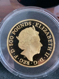 2020年 英国 ブリタニア5オンスプルーフ金貨