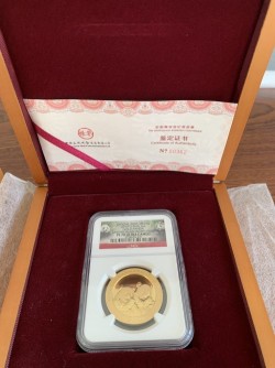 2014年 中国 スミソニアンコラボ 1オンスパンダゴールドメダル NGC PF70UC