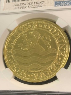 市場に出てきません 2018年 オランダ ライオンダラーリストライク金貨 NGC PF70UC