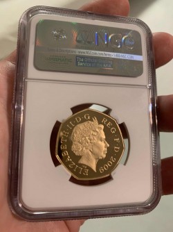 2009年 英国 ブリタニア ピエフォー G50P金貨 NGC PF69UC