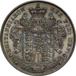 1826年 英国 ジョージ4世 プルーフクラウン銀貨 NGC PF62+