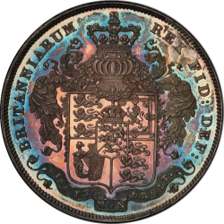 1826年 英国 ジョージ4世 プルーフクラウン銀貨 PCGS PR65