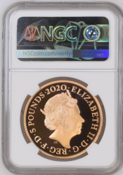 2020年 英国 ジョージ3世没200年記念 5ポンドプルーフ金貨 NGC PF70UC