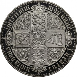 456グラムの大型シルバーメダル ゴチッククラウンデザインで鋳造されたシルバーメダル