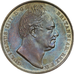 1831年 英国 ウィリアム4世 プルーフクラウン銀貨 NGC PF60